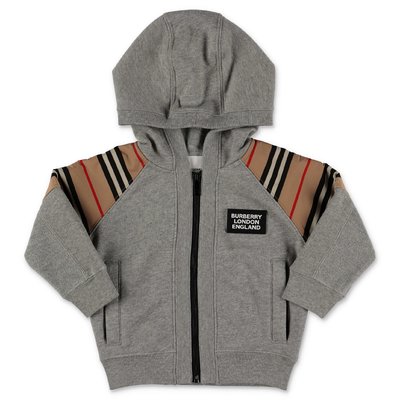 Burberry melange grey HAMILTON cotton hoodie