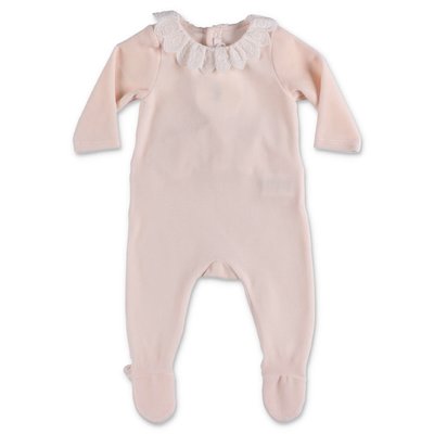 Chloé powder pink cotton chenille romper