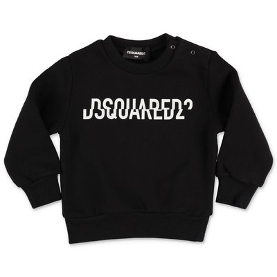DSQUARED2 black cotton sweatshirt
