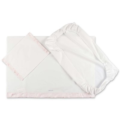 Modì white cotton two piece sheet set with pillowcase