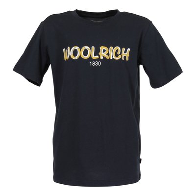 Woolrich navy blue logo cotton jersey t-shirt